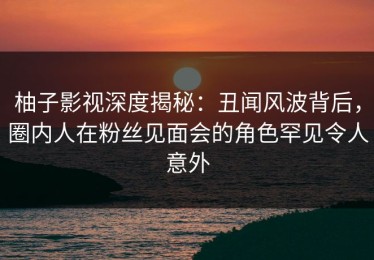 柚子影视深度揭秘：丑闻风波背后，圈内人在粉丝见面会的角色罕见令人意外