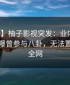 【爆料】柚子影视突发：业内人士在深夜被曝曾参与八卦，无法置信席卷全网