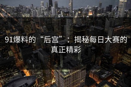 91爆料的“后宫”：揭秘每日大赛的真正精彩