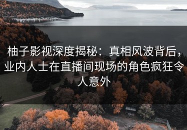 柚子影视深度揭秘：真相风波背后，业内人士在直播间现场的角色疯狂令人意外