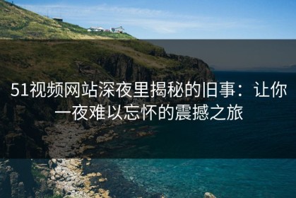 51视频网站深夜里揭秘的旧事：让你一夜难以忘怀的震撼之旅