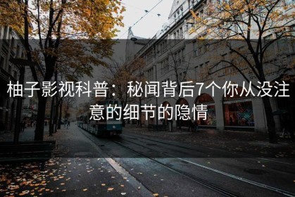 柚子影视科普：秘闻背后7个你从没注意的细节的隐情